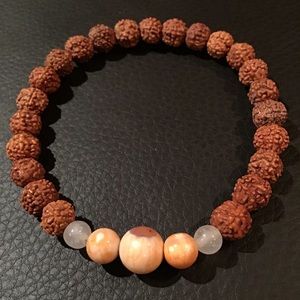 Rudraksha Bead Mala Bracelet
